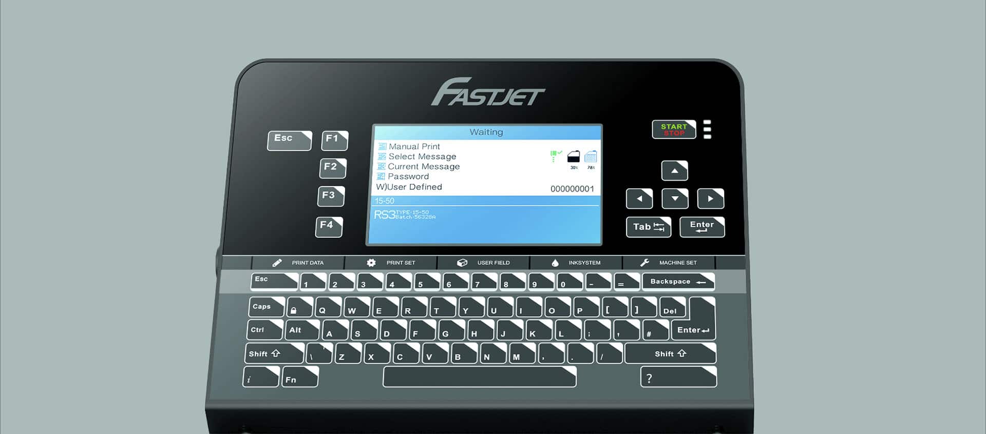 Краплеструменевий маркувальник Fastjet F560 Fastjet F540 передня панель